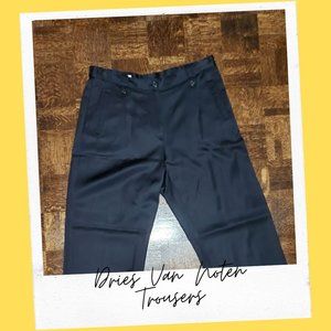 Dries Von Noten Navy Pants
